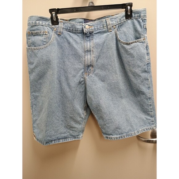 Saddlebred Shorts Mens 42 Denim Cotton Jeans Med Blue 5 Pocket 9.5 in Inseam NWT - Picture 7 of 11